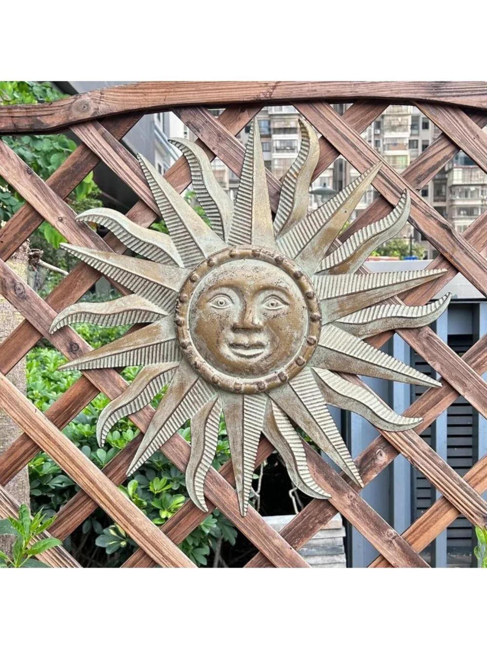 3D Metal Sun Wall Art Sculpture for Indoor/Outdoor Decor | Garden Patio